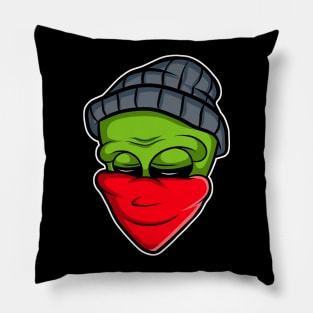 urban alien Pillow