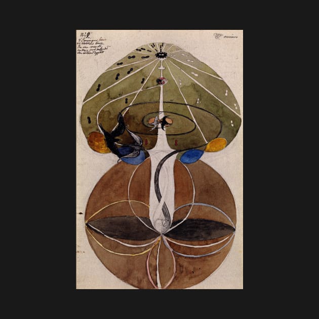 High Resolution Hilma af Klint The Tree Of Knowledge No 2 Series W 1915 by tiokvadrat