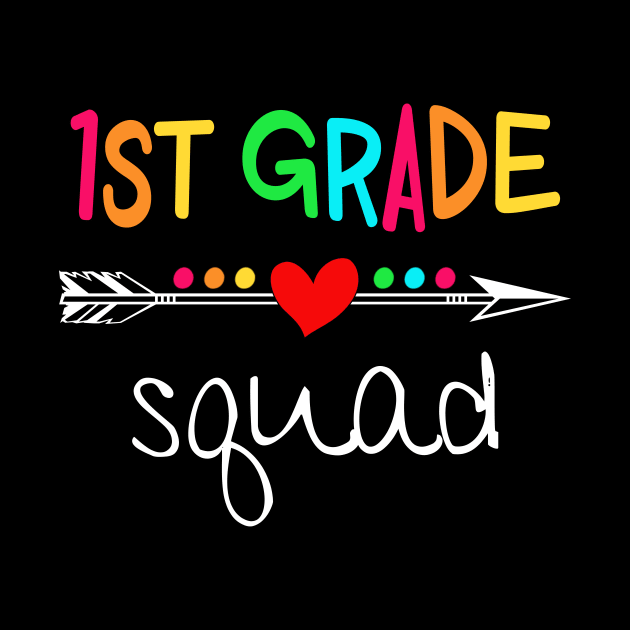 1st Grade Squad First Teacher Student Team Back To School Shirt by Alana Clothing