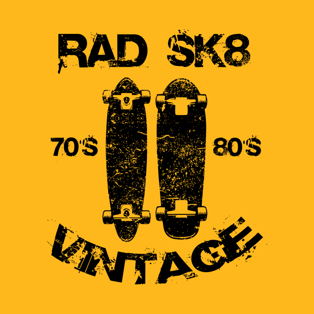 Vintage Skate 70s and 80s by Stupid Coffee Designs