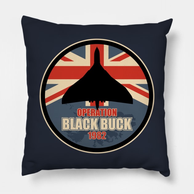 Vulcan Bomber - Operation Black Buck 1982 Pillow by TCP