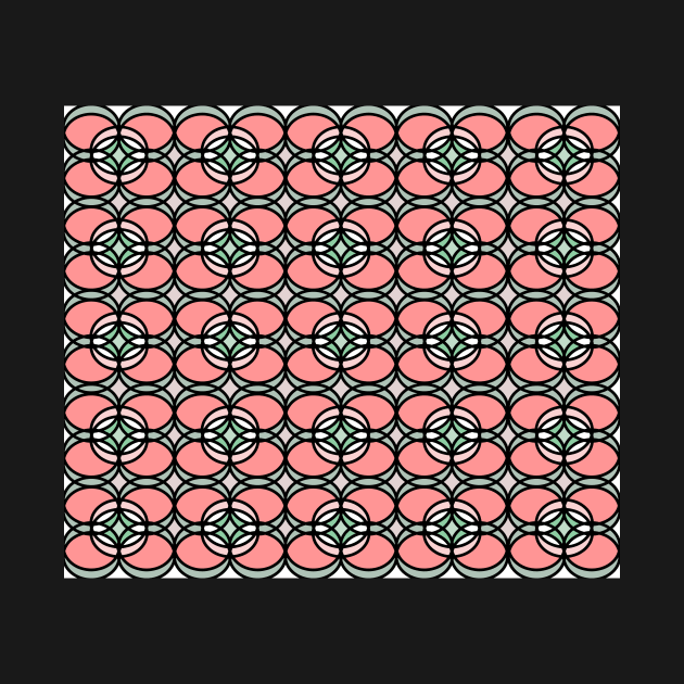Abstract pattern - floral pink. by kerens