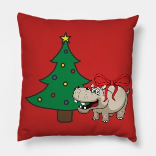 i want a hippopotamus for christmas Pillow