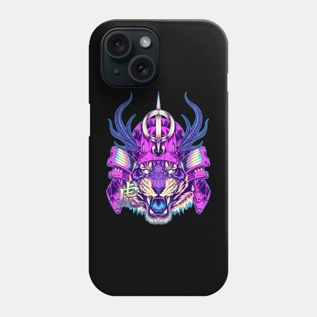 Cosmic Tiger Emperor Phone Case by Alexarealis