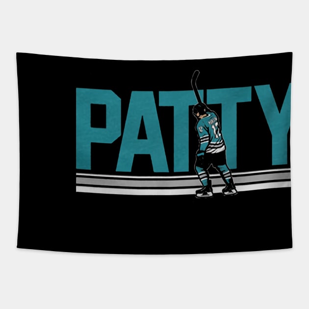 Patrick Marleau Patty Tapestry by stevenmsparks