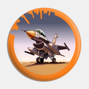 Cartoon fighter plane Pin