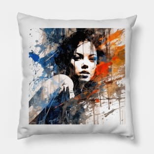 rebel adventurer, swimming wallart v5 Pillow