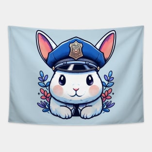rabbit police Tapestry