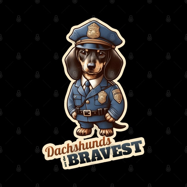 Dachshund police by k9-tee