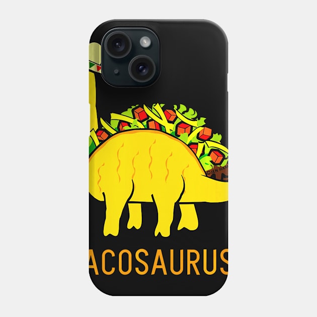Tacosaurus Shirt Funny Taco Dinosaur Phone Case by CovidStore