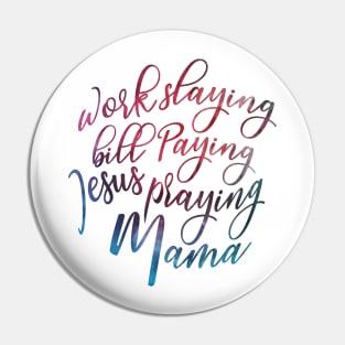 Jesus Praying Mom Pin