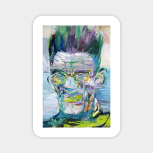 SAMUEL BECKETT oil portrait .1 Magnet