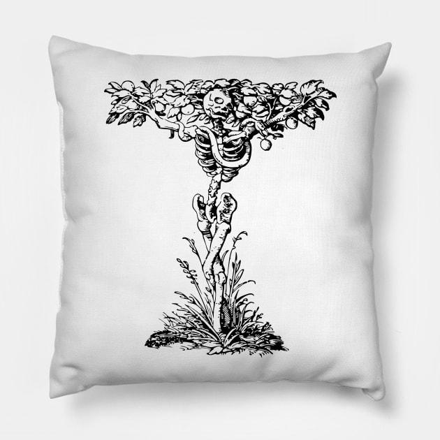Tree of life, knowledge and death. Pillow by goatboyjr