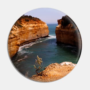 Coastal Rock Formation Pin