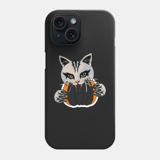 huge scary cat and cute Phone Case