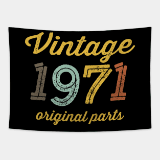 Vintage 1971 Original Parts Tapestry