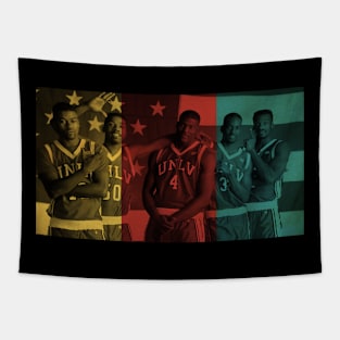 DREAM TEAM Stacey Augmon and Larry Johnson Tapestry