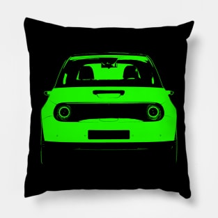 E vehicle green car Pillow