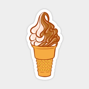 Soft Serve Twist Ice Cream Cone Magnet