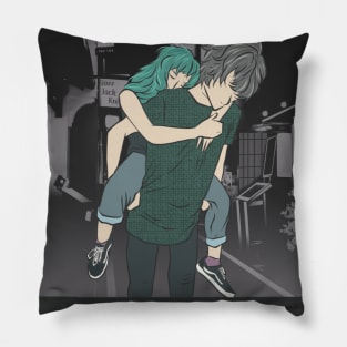 Piggy Backyard anime Pillow