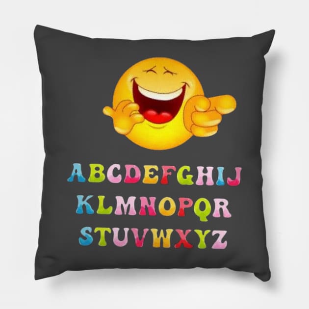 text and imoji art designs. Pillow by Dilhani