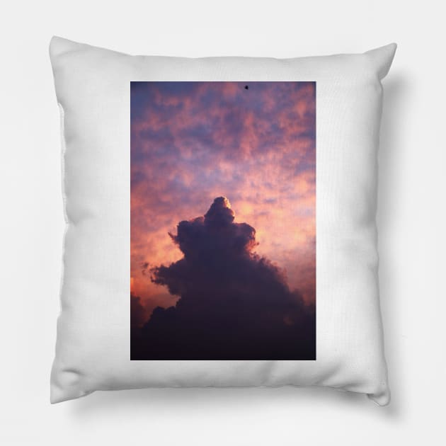Cotton Candy Skies: The Cutest Pink Clouds Pillow by aestheticand