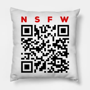 Rick Roll QR Code - NSFW Pillow