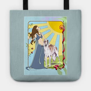 Goddess and Borzoi Tote