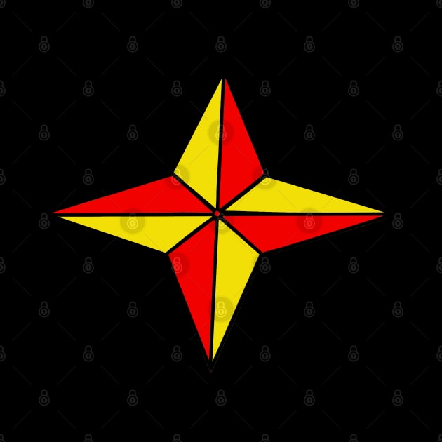 Red & Gold star by dalyndigaital2@gmail.com