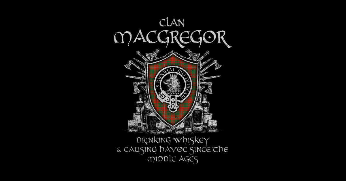 Scottish Tartan MacGregor of Balquhidder (Gregor of Balquhidder) Weathered Clan Crewneck Sweatshirt Plaid Style main image 0