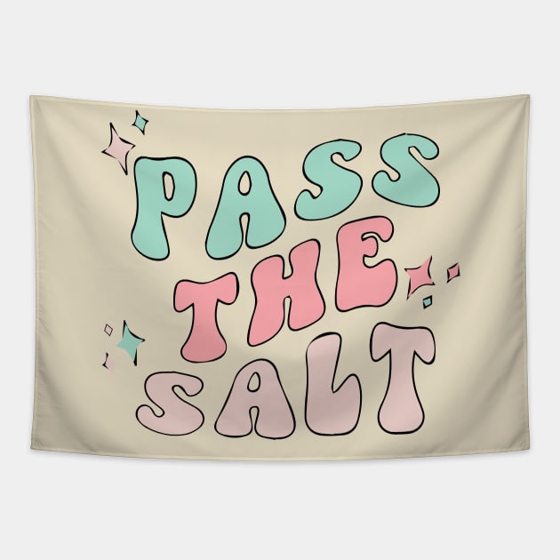 POTS Syndrome Retro - Pass The Salt Tapestry by blacckstoned