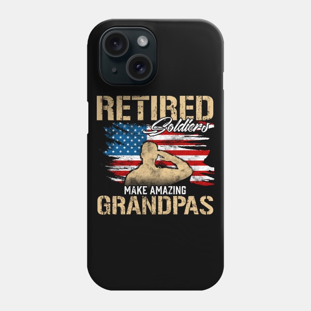 Retired Soldiers Make Amizing Grandpas Phone Case by savariya