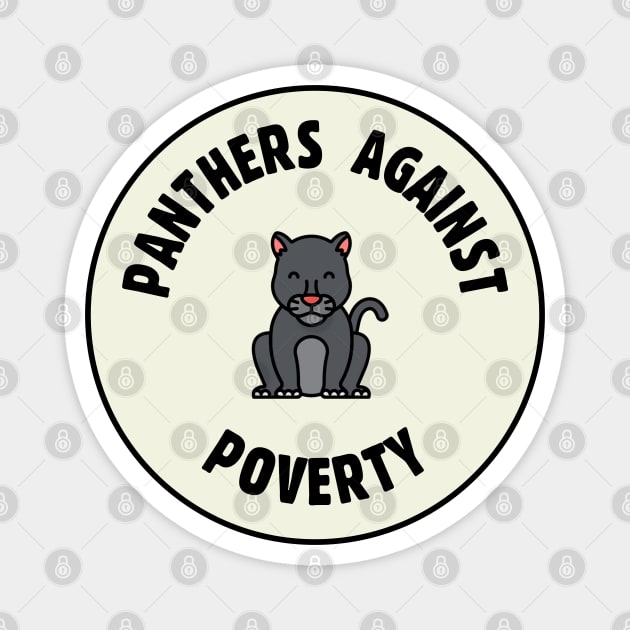 Panthers Against Poverty Magnet by Football from the Left