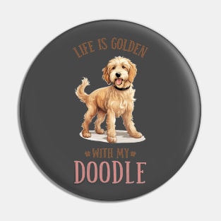 Golden retriever Pin