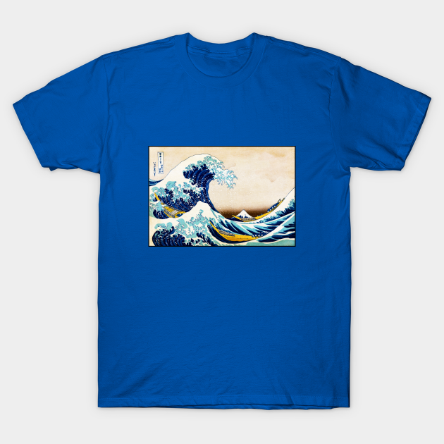 Ocean waves and mount Fuji - Japan - T-Shirt
