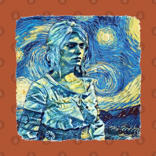 The Lady of space and Time Van Gogh Style by todos