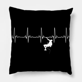 Evolution Climbing Tee Shirt Rock and Mountain Climber Gear Pillow