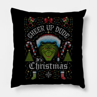 Cheer Up Dude It's Christmas Pillow