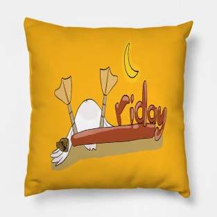 Doo Doo duck meme friday Pillow