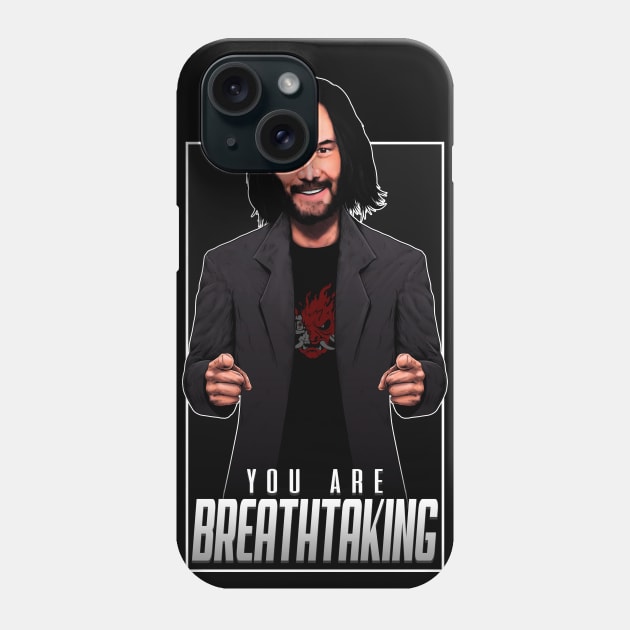 Keanu Reeves - You Are Breathtaking Phone Case by d.legoshin.art