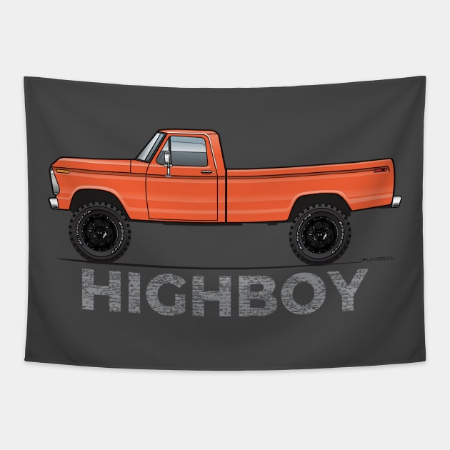 Highboy Orange Tapestry by JRCustoms44