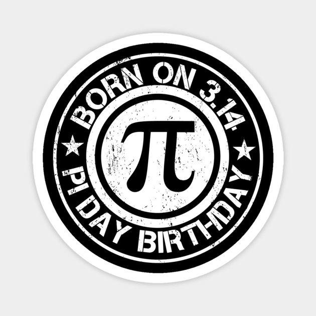 Born on Pi Day Math Equations Sunset Gift Geek Birthday Gift idea Magnet by johnii1422