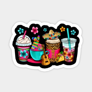 México Coffee Cup Magnet