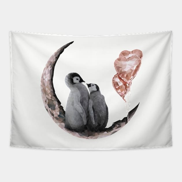 Kingpenguin Tapestry by Renasingsasong