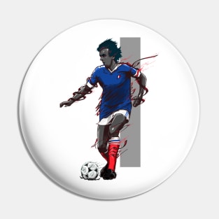 Football Legends Michel Platini France Pin