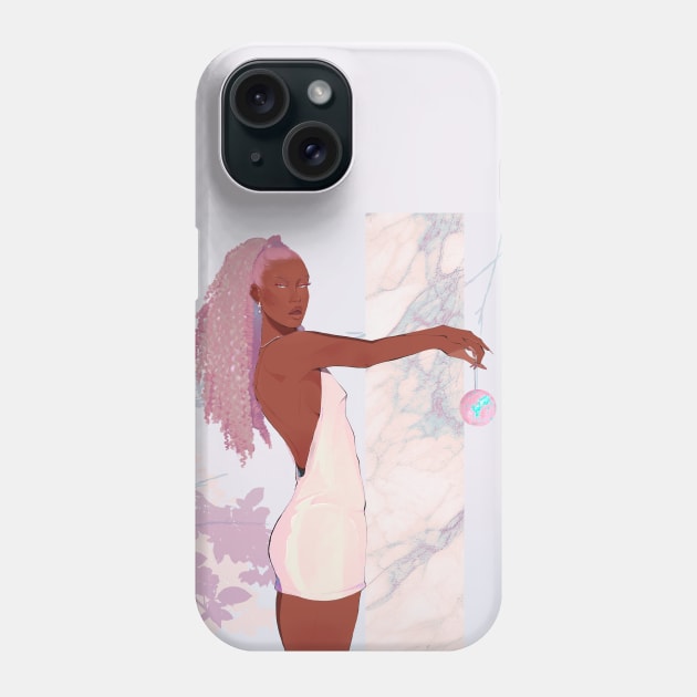 A Flower in Marble Phone Case by Naniidraws