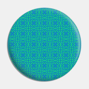 Turquoise Network Pattern Pin