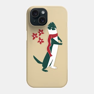 Weasel in Christmas Phone Case