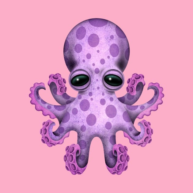 Cute Purple Baby Octopus by jeffbartels