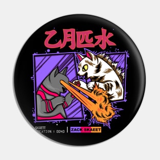 Zack Skaett Cartoonart Pin